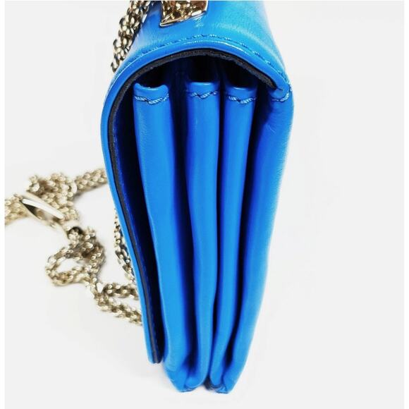 💎✨Authentic✨💎Valentino Garavani Shoulder Bag Blue Leather - Picture 3 of 9